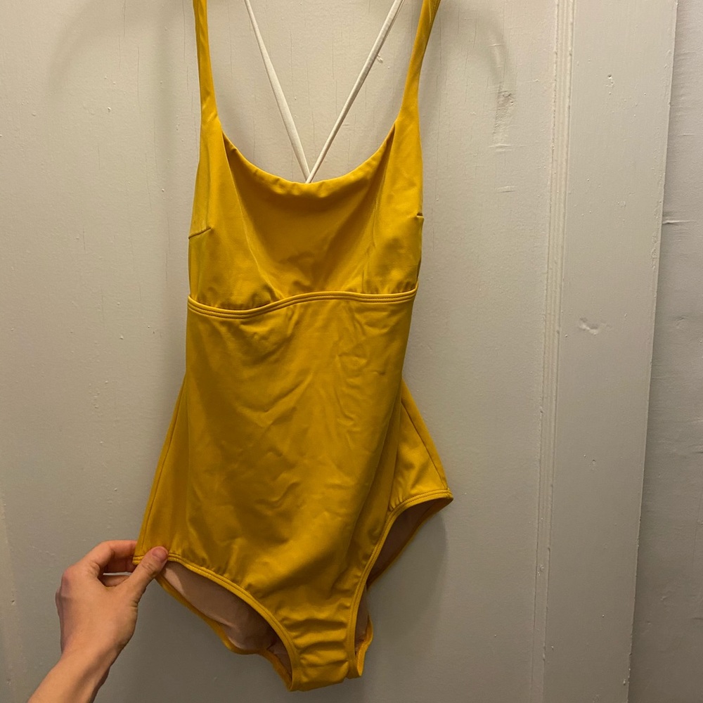 Madewell Yellow One Piece
